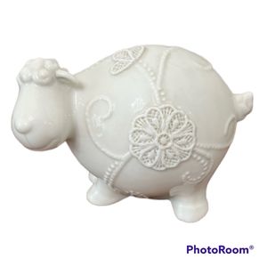 Adorable lamb statue